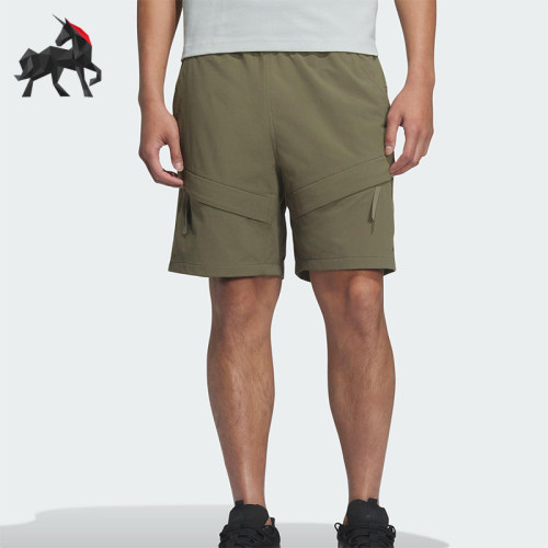 Adidas/阿迪达斯正品2025新款男士经典宽松透气运动短裤JM2057