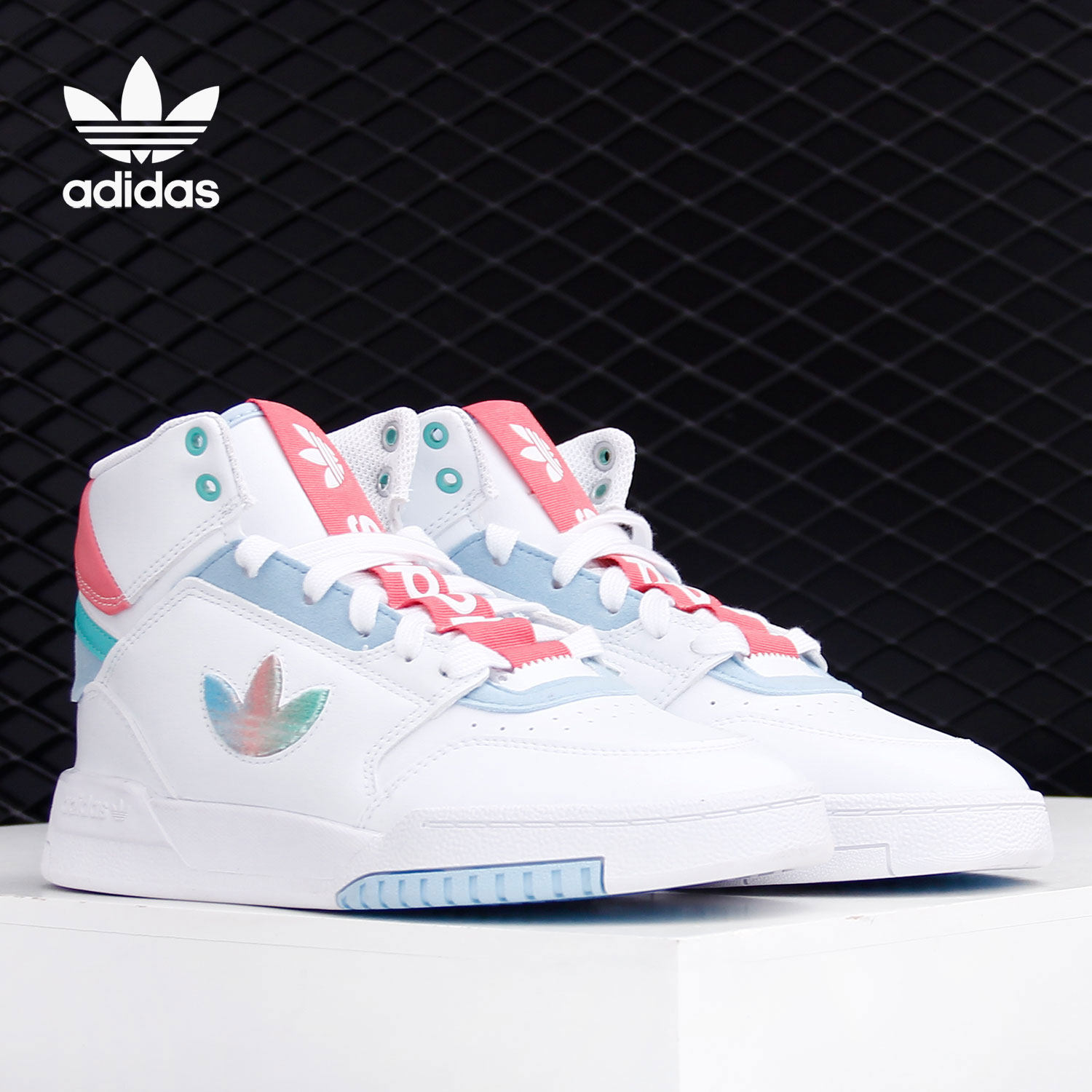 Adidas/阿迪达斯正品三叶草男女同款复古高帮经典休闲板鞋 GZ2795,运动鞋new,板鞋,淘宝优惠券,粉丝福利购,淘宝优惠卷