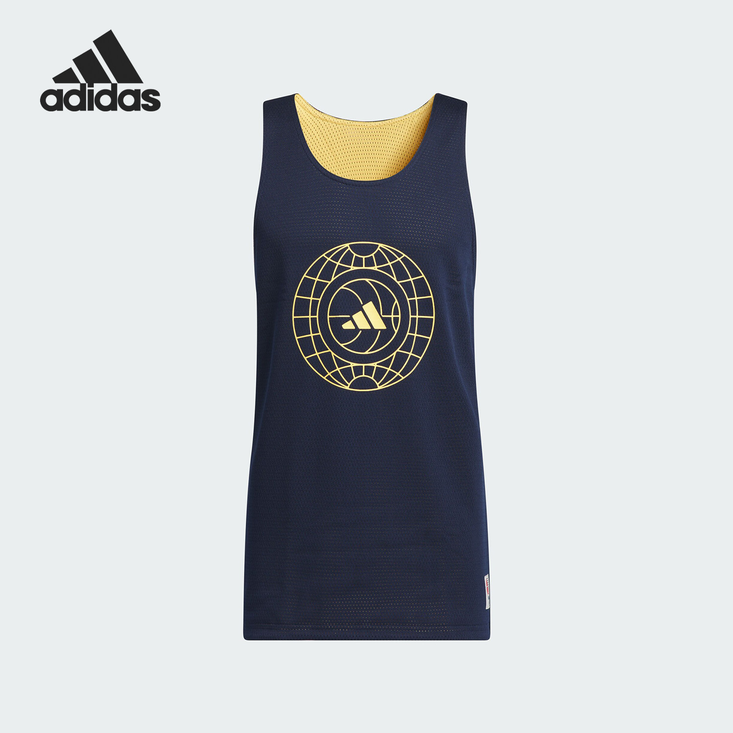 Adidas/阿迪达斯正品夏新款双面穿男士篮球运动无袖背心T恤IT4733