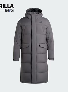 Adidas/阿迪达斯正品V L DOWN PARKA男女连帽保暖羽绒服KF6746