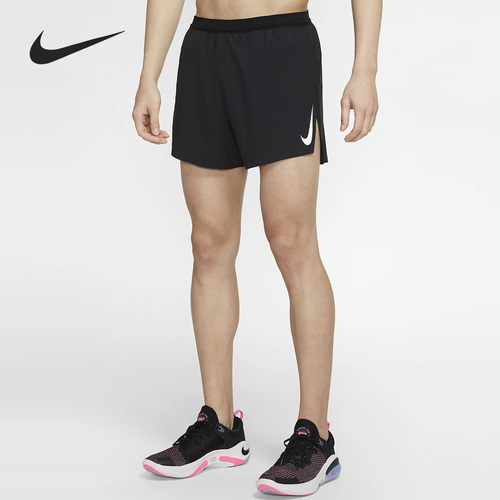 Nike/耐克正品男子夏季双钩轻盈透气跑步训练运动短裤 CJ7841
