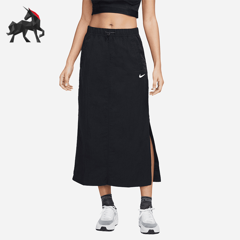 Nike/耐克正品运动女士简约经典侧边开衩半身裙DM6249-010