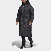 男子中长款 新款 保暖连帽运动棉服DZ1436 阿迪达斯正品 Adidas