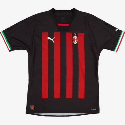 Puma彪马正品AC Milan ULTRAWEAVE比赛服短袖V领足球765822-01