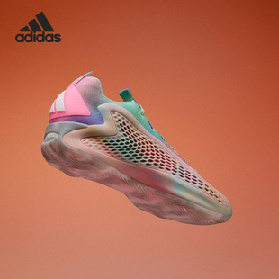 Adidas/阿迪达斯正品2025男士时尚透气缓震扎染篮球鞋JR3915