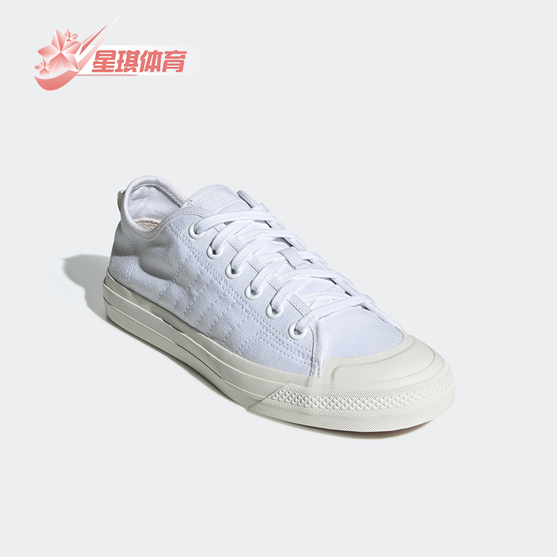 Adidas/阿迪达斯正品三叶草男女休闲低帮系带耐磨运动板鞋EF1883