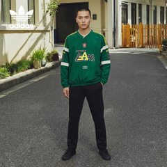 Adidas/阿迪达斯正品2025秋季款男士运动宽松V领卫衣KC0113