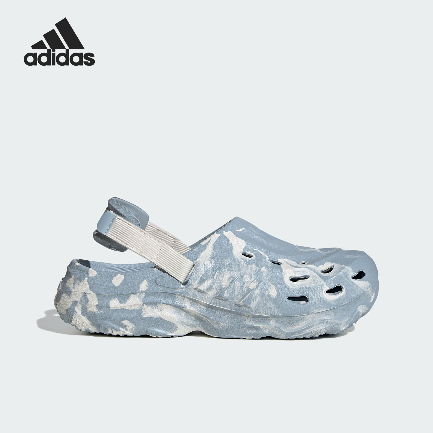 Adidas/阿迪达斯官方正品MAXXCLOG男女款时尚简约洞洞凉鞋JH6278