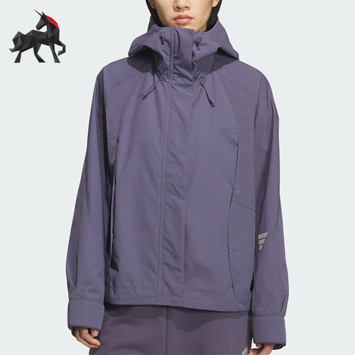 Adidas/阿迪达斯正品FOS W WVN JKT女士宽松保暖梭织外套KS0067