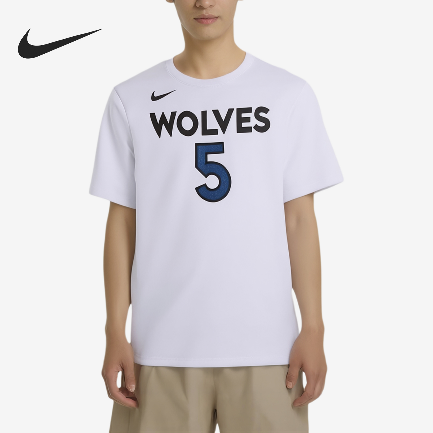 Nike/耐克正品新款男白蓝色街头柔软亲肤短袖T恤DR6387-107