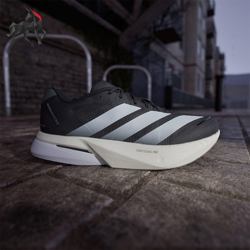 Adidas/阿迪达斯正品2025夏季款男士缓震系带比赛跑步鞋JS4938