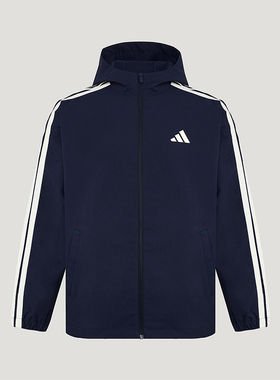 Adidas/阿迪达斯正品春秋男士拉链梭织运动复古夹克外套KV5945