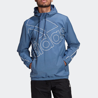 阿迪达斯男子梭织连帽夹克