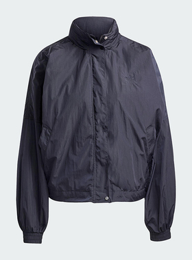 Adidas/阿迪达斯正品三叶草女士梭织立领拉链运动夹克外套JD2583