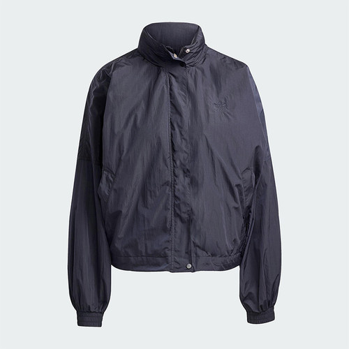 Adidas/阿迪达斯正品三叶草女士梭织立领拉链运动夹克外套JD2583