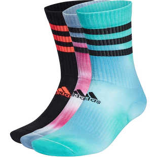 Adidas/阿迪达斯官方正品春季男女运动训练休闲袜子三双装 HB1277