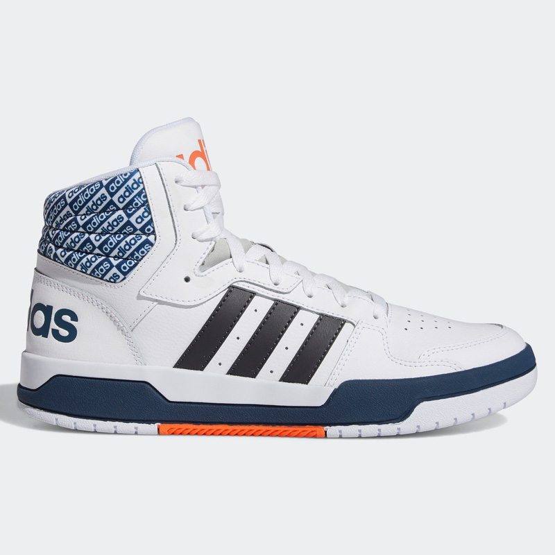 阿迪达斯男女三条纹中帮休闲板鞋