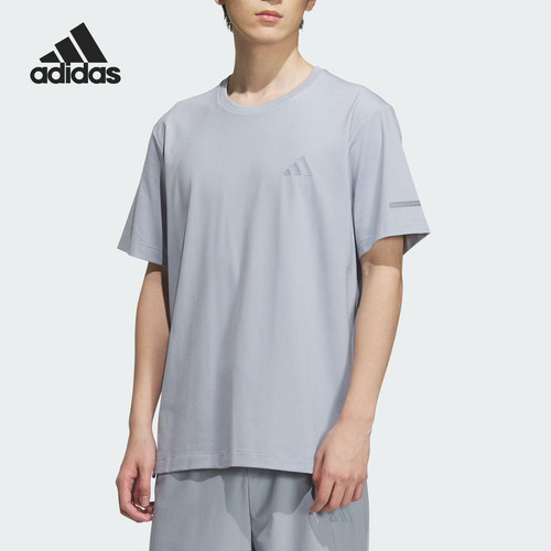 Adidas/阿迪达斯正品T-SHIRT男士侧开衩运动透气经典短袖JL6049