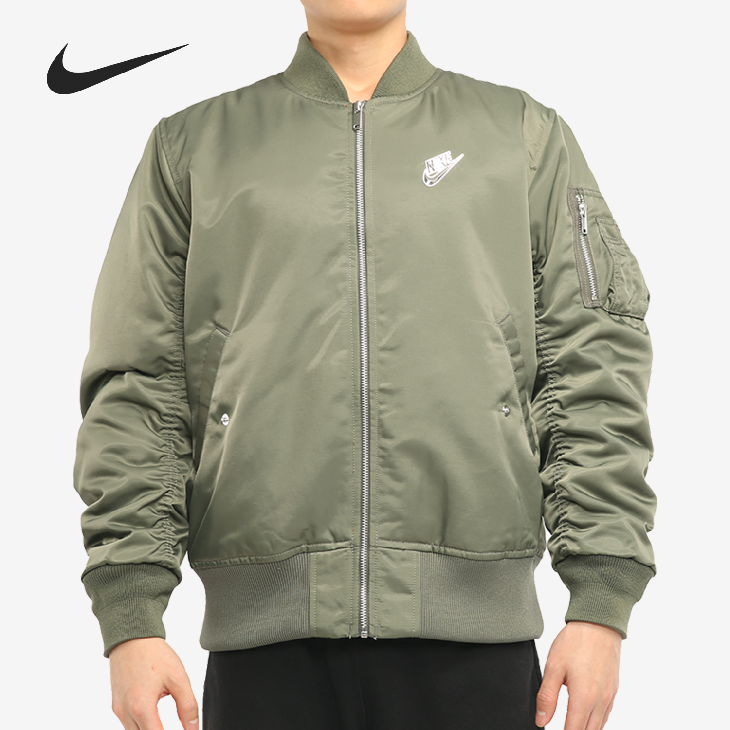 Nike/耐克正品男子休闲舒适立领梭织运动训练夹克棉服 CZ1671