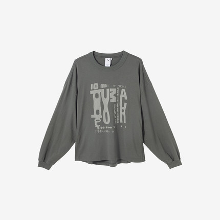 Puma/彪马官方正品2024新款男女同款廓形轻盈长袖T恤627751-80
