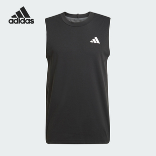 TOP男士 Adidas TANK 夏季 运动健身背心T恤JE5674 阿迪达斯官方正品