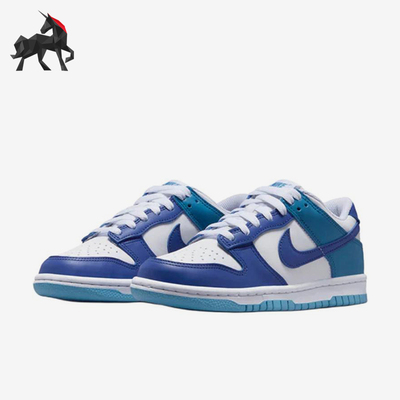 Nike/耐克正品DunkLow新款儿童白蓝色经典校园低帮板鞋FB9109-130