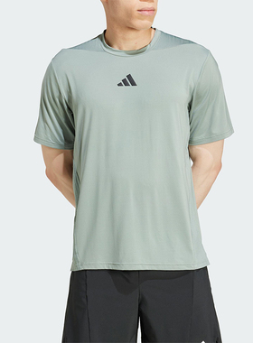 Adidas/阿迪达斯正品2025夏季款男士宽松经典运动透气短袖JI8187