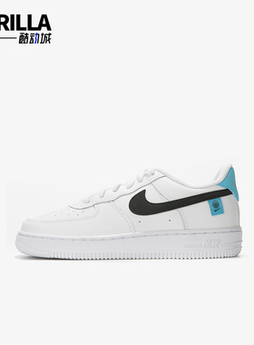 Nike/耐克正品FORCE1WPS新款儿童白蓝色休闲板鞋CN8539-100