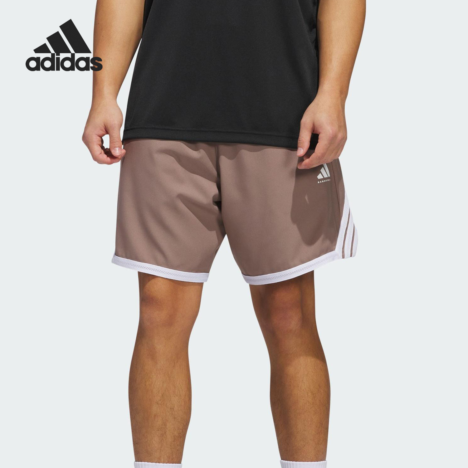 阿迪达斯男士宽松篮球运动短裤