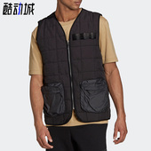 H11509 三叶草休闲男子运动保暖上衣棉马甲 Adidas 阿迪达斯正品