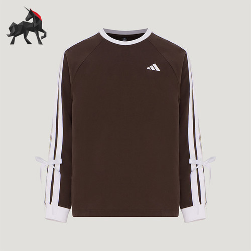 Adidas/阿迪达斯正品女士休闲圆领套头运动长袖T恤上衣LH4830