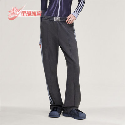Adidas/阿迪达斯正品三叶草新款女深灰色经典街头运动裤KA9843