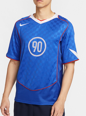 Nike/耐克正品Dri-FIT男运动透气足球T恤比赛线条球衣IB4213-480