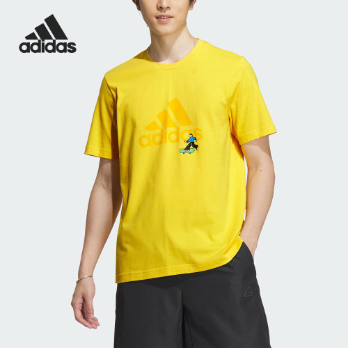 阿迪达斯男子运动短袖