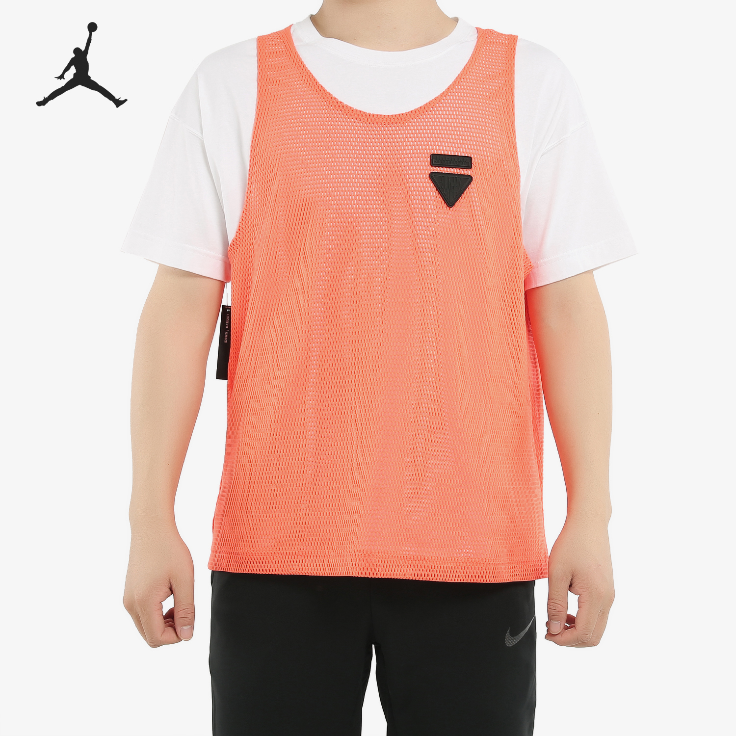 耐克假两件男子篮球短袖T恤