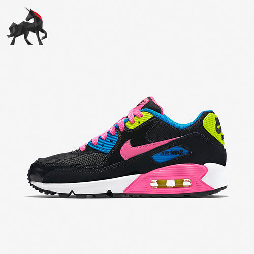 Nike/耐克正品AIR MAX低帮大童女子GS气垫缓震跑步鞋 724855-004