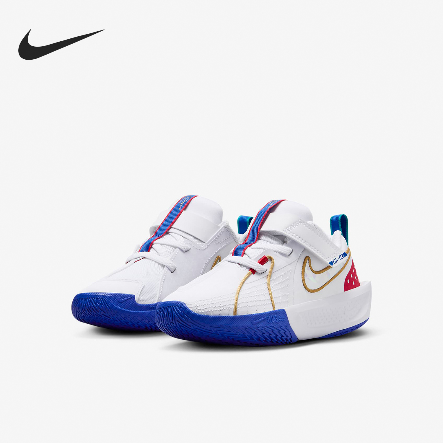 Nike/耐克正品2024年新款儿童透气耐磨低帮篮球鞋FJ7011-100