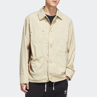 Adidas/阿迪达斯正品三叶草新款运动工装男子牛仔夹克外套HM8015