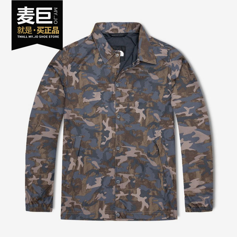 THE NORTH FACE/北面官方正品迷彩男子翻领衬衫休闲夹克7QTU549