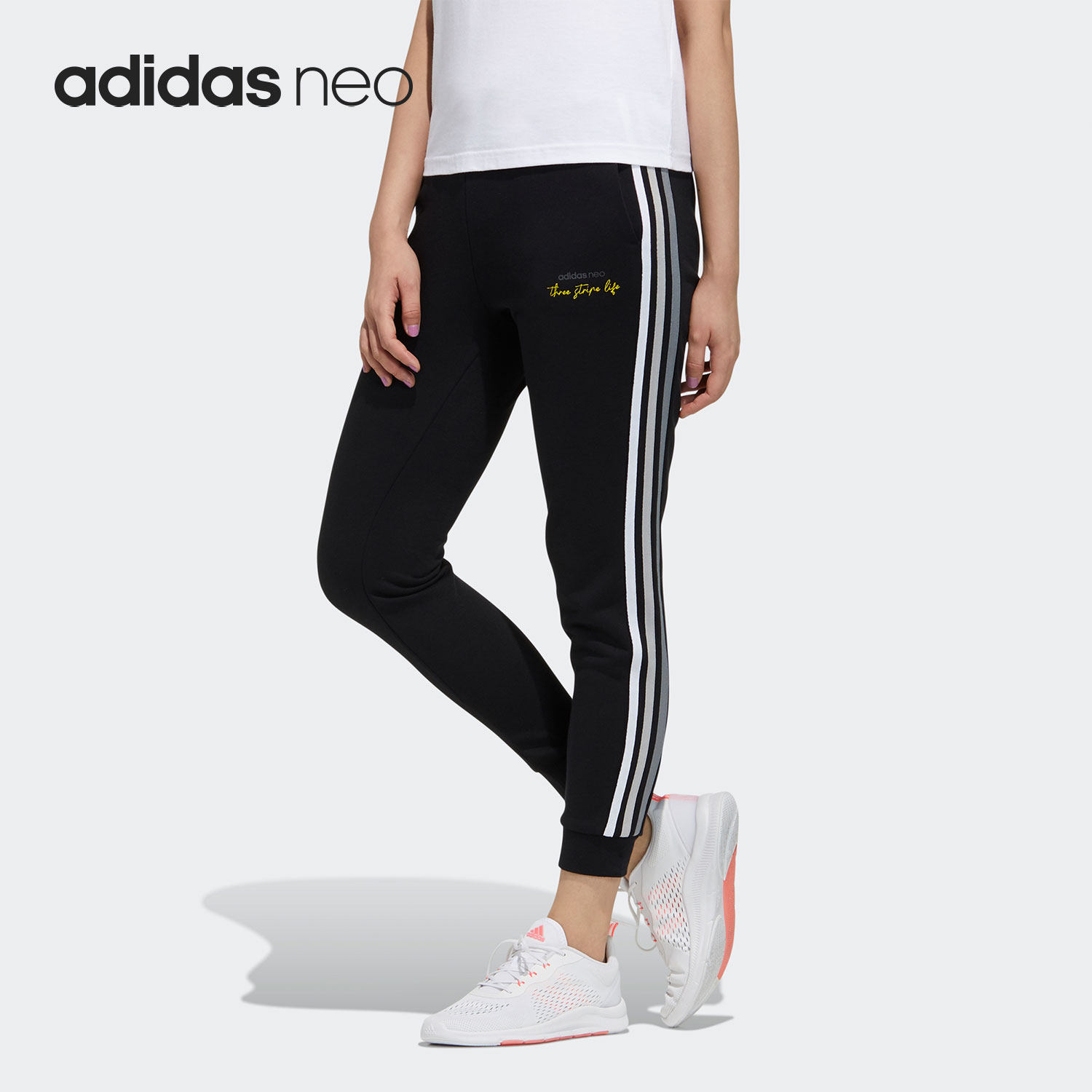 Adidas/阿迪达斯正品NEO 当季新款女子运动休闲长裤GP5525