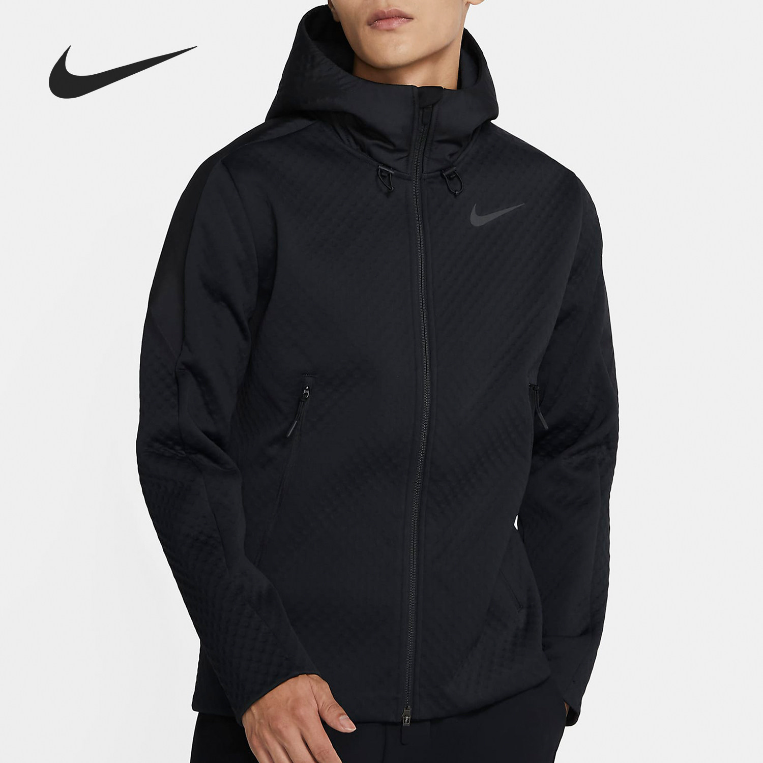 nike/耐克官方正品 therma 男子时尚连帽训练运动夹克外套cu7367