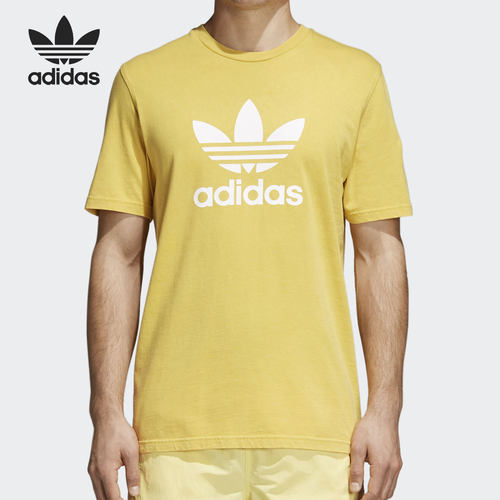 Adidas/阿迪达斯正品三叶草新款男子时尚休闲运动短袖T恤 CW0706