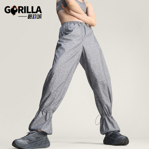 Adidas/阿迪达斯正品SMC印花宽松运动裤新款女经典运动裤JZ0705