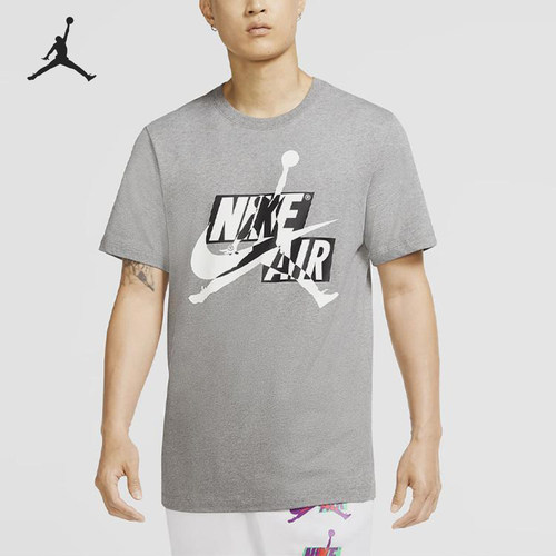 Nike/耐克正品Jordan男士印花休闲运动透气短袖T恤CU9570-091