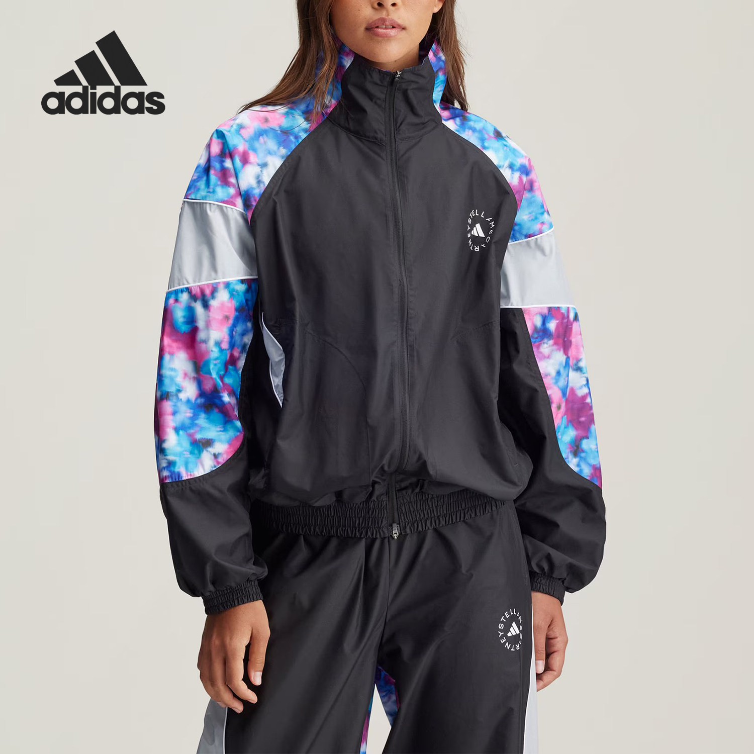 Adidas/阿迪达斯官方正品当季新款女士时尚拼接印花外套IW9848,运动服/休闲服装,运动茄克/外套,淘宝优惠券,粉丝福利购,淘宝优惠卷