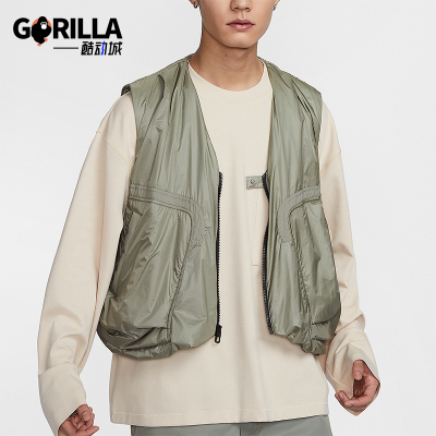 Nike/耐克正品新款男士时尚潮流复古休闲梭织运动马甲HM4263-320