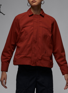 Nike/耐克正品26夏JORDAN女士运动休闲翻领工装外套FN5351-615