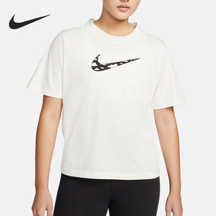 新款 女子休闲透气针织T恤 耐克官方正品 DQ3308 133 2022夏季 Nike