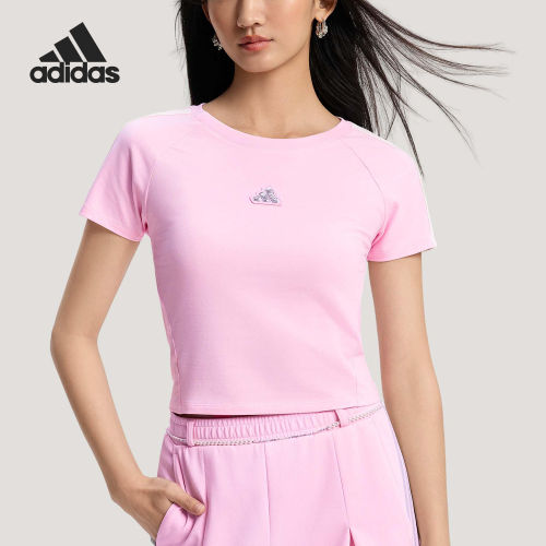 Adidas/阿迪达斯正品DANCE T-SHIRT女士经典短袖T恤KS0277