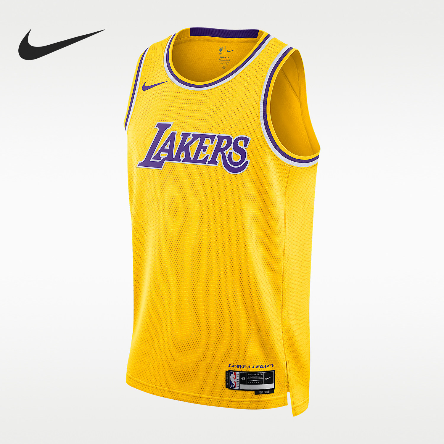 Nike/耐克正品NBASwingman新款男黄紫色经典篮球背心DN2140-728